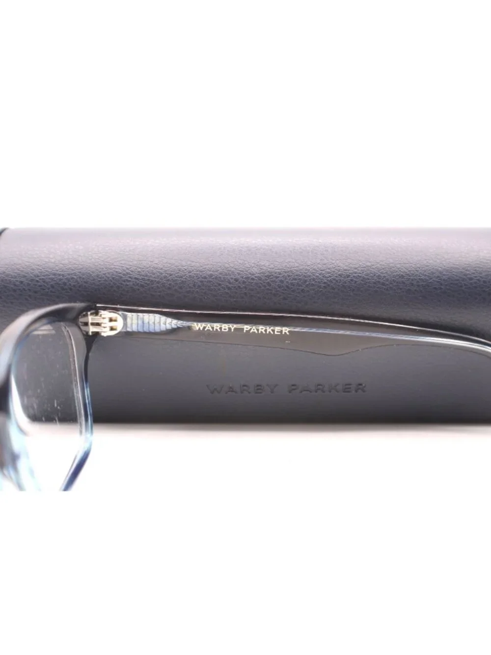 Warby Parker Cass Frames Blue Tortoise Gradient Square Eyeglasses With Hard Case